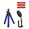 thumbnail image 4 of Mini Flexible Octopus Tripod for Phone and Camera, Blue, 25x22cm Soft Sponge Design, Adjustable Legs, 4 of 6