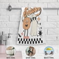 thumbnail image 4 of Dreamtimes Ghost Pumpkin Cute Hand Towels 2 PCS, Ultra Soft and Highly Absorbent, Halloween Spooky Season Decorative Fingertip Towel for Home, Bathroom, Kitchen, 28.3"x14.4", 4 of 5