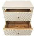 thumbnail image 4 of Brassica 2-Drawer Nightstand on Solid Wood Frame in White Washed Finish, 4 of 5