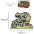 thumbnail image 4 of 3D Wooden Animals Carving Decor, Wooden Green Crocodile Figurine, Multi-Layer Silhouette Crafts, Hollow Wall Decoration, Desktop Creative Decoration, Ornaments for Cabin Bedroom Living Room Decor, 4 of 9
