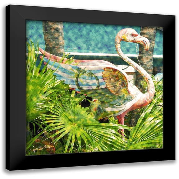 Simons 12x12 Black Modern Framed Museum Art Print Titled - Pinky