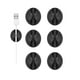thumbnail image 2 of 12pcs Adhesive Cord Clips Cable Management Clip, Cable Clip Cord Holder for Desk, 2 of 5