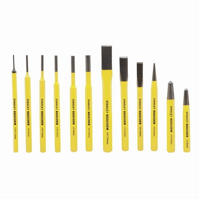 Set de punzones y cinceles Stanley FatMax 12 piezas