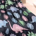 thumbnail image 3 of Black Cartoon Dinosaurs Leaves Pattern Blanket,Comfortable Soft Flannel Throw Blanket,All Season,Warm Lightweight Blankets for Sofa Bed Couch Living Room Chair,30"x40", 3 of 4