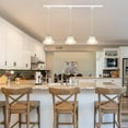 thumbnail image 4 of Kiven 3-Light H-Type Track Lighting Pendants,Modern h Track Pendant Lights with Remote Control Dimmer,Decorative Track Lighting Fixture for Kitchen Island Hallway,Brushed White, 4 of 7