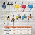 thumbnail image 3 of 4pcs/ pack Black Orange Garage Hooks Heavy Duty, Utility Garage Wall Storage Hooks for Hanging, Garage Organization and Tool Hangers for Bike, Ladder Hanging, Ropes, Garden Tools and Bulky Items, 3 of 8