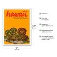 thumbnail image 2 of Hawaii - Native Hawaiian Grass Huts - United Air Lines - Vintage Hawaiian Travel Poster by James Jebavy c.1967 - Master Art Print (Unframed) 9in x 12in, 2 of 4