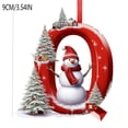 thumbnail image 2 of Christmas Ornaments, 2D Acrylic Letter Pendants 9cm, Personalized Tree Decor for Holiday Home Displays, 2 of 6
