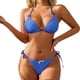 thumbnail image 4 of Traje de baño para mujer, moda, cómodo, estampado, bikini, traje de baño de color liso para mujer, conjuntos de bikinis, trajes de baño para mujer, 4 of 9