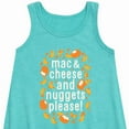 thumbnail image 2 of Instant Message - Mac & Cheese and Nuggets Please - Toddler & Youth Girls A-line Dress, 2 of 5