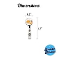 thumbnail image 4 of Kawaii Chicken Nuggets Retractable Reel ID Badge Key Card Name Tag Holder with Clip, 4 of 7