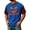 Blue, variant on T Shirts for Men Fall Winter Halloween Pumpkin Graphic Happy Fun and Funny Corduroy Short Sleeve Tees Horror Party Casual Classic Fit Tops Orange 2XL
