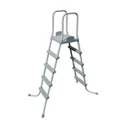 Bestway 58337E 52-Inch Steel Above Ground Swimming Pool Ladder No-Slip Steps