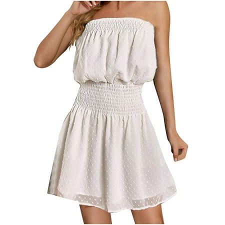 

Gyedtr Beach Wear Women s Fashionable Printed Bra Strap Dress