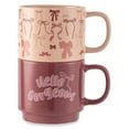 thumbnail image 2 of Thyme & Table 2 Pack Stacking Hello Gorgeous and Pink Bows Mugs 14.2 fl oz, Stoneware, 2 of 5