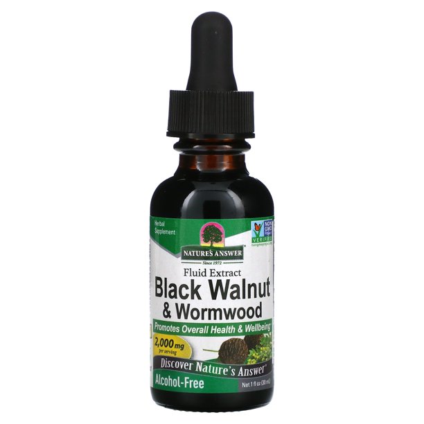 Nature's Answer Black Walnut and Wormwood Complex Alcohol Free 1 fl oz