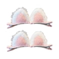 thumbnail image 4 of 2 pinzas para el pelo para niños, pinzas para el pelo de felpa con de dibujos animados, conjunto de pinzas para el pelo de Metal Rosado jinwen Pinza para el cabello, 4 of 8