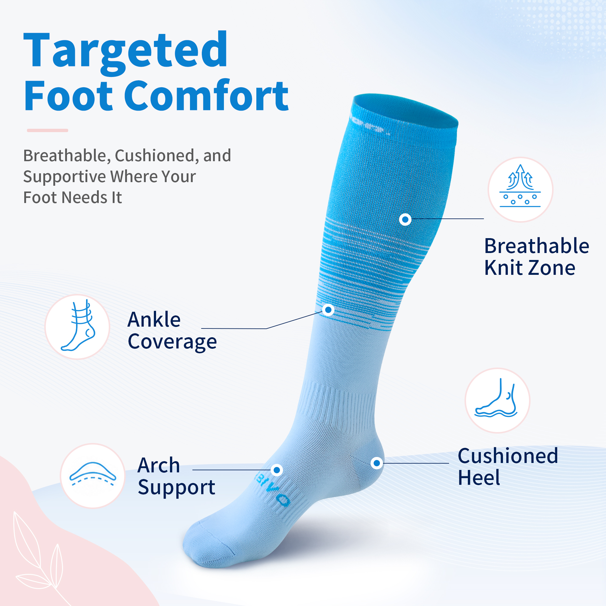 Cambivo Women's & Men's Day of the Week Compression Socks photo 2