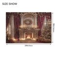 thumbnail image 2 of Rectangle Bath Rugs Plush Bathroom Carpet Mat Non Slip Bathroom Mats Elegant Christmas Scene, 2 of 5