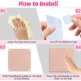 thumbnail image 6 of Topboutique Felt Cork Board Tiles 12 Pack 12'' Square Bulletin Board Pin Board Large Alternative Felt Wall Tiles with Pushpins for Office School Home Wall Decor Stickers Memos Photos Display,Pink, 6 of 7