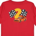 thumbnail image 4 of Inktastic Number Two Race Car Boys or Girls Long Sleeve Toddler T-Shirt, 4 of 5