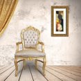 thumbnail image 3 of Klimt, Gustav 14x32 Gold Ornate Wood Framed with Double Matting Museum Art Print Titled - Goldfish, 3 of 4