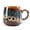 blue, variant on 12oz Handmade Ceramic Coffee Mug, Cool Unique Mugs, Great Gift for Men Women, Microwave & Dishwasher Safe ,For Tea, Coffee, and Milk Home Office (Red)