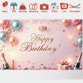 thumbnail image 5 of Decorative Design Happy Birthday Banner Colorful Balloons Birthday Celebration Photography Backdrop for Birthday Party Indoor Decoration Event Celebration, 5 of 8