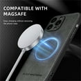 thumbnail image 4 of Allytechgroup Magnetic for iPhone 15 Pro Max Case, Compatible with MagSafe Support Magnetic Car Phone Mount PU Leather Slim Phone Case for Women Men for iPhone 15 Pro Max, Gray, 4 of 10