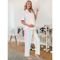 thumbnail image 5 of DARING DIVA Women's Maternity Nursing Pajama Sets Breastfeeding Button Down XL Light Pink, 5 of 7