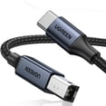 thumbnail image 1 of Cable de impresora USB B a USB C UGREEN de 2 m de nailon para MacBook, 1 of 9
