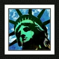 thumbnail image 2 of Stephen Chambers 15x15 Black Ornate Wood Framed With Double Matting Wall Art Titled - Lady Liberty 1, 2 of 6