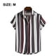 thumbnail image 2 of Camisas a rayas para hombre de Floerns Camisas casuales de manga corta con botones, 2 of 8