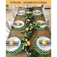 thumbnail image 4 of 15 Inch Round Placemats Set of 4, Happy St. Patrick's Non Slip Heat Insulation PP Table Mats, Cute Legs Coin Green Shamrock Leaves Washable Place Mats for Kitchen Dining Party Table Decor, 4 of 7