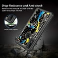thumbnail image 5 of Alcatel 3V 2019 Case, KAESAR Hybrid Bling Glitter Sparkle Black Marble Graphic Fashion Cute Colorful Silicone Skin Cover Armor Case for Alcatel 3V 2019, 5 of 5