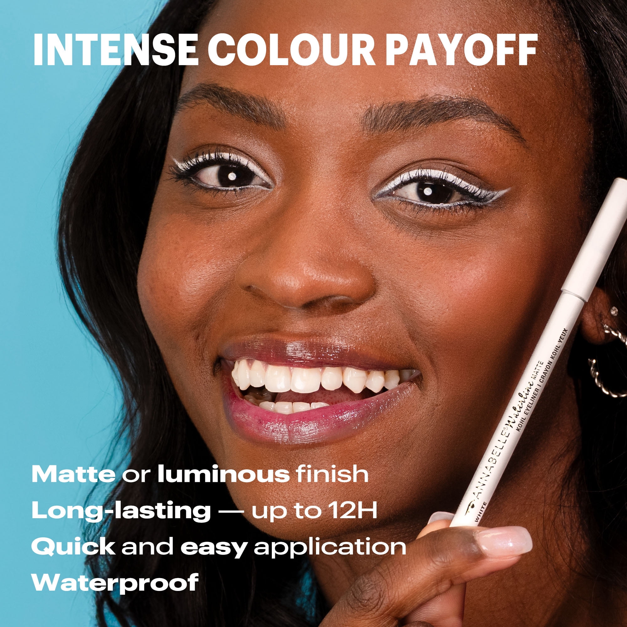 Annabelle Waterline Matte Crayon Kohl Yeux, White