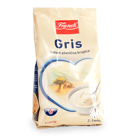 Gris, Instant Cream of Wheat Dry Cereal (Franck) 14oz (Best Cereal To Eat Dry)