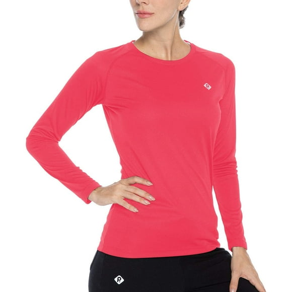T-Shirt à Manches Longues Protection Solaire UPF 50+ pour Femmes Séchage Rapide Maillot Dermoprotecteur Randonnée Hauts Athlétiques