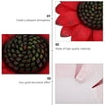 thumbnail image 2 of 1Pc Iron Art Imitation Flower Wall Decor Wall Hanging Ornament for Decor (Red), 2 of 6