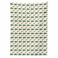 thumbnail image 2 of Pirate Theme Tablecloth, Illustrated Composition of Ship in a Bottle and Binoculars Print, Rectangle Satin Table Cover for Dining Room and Kitchen, 60" X 84", Fern Green and Caramel, by Ambesonne, 2 of 2