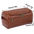 thumbnail image 2 of Large Water-Resistant Travel Toiletry Bag Organizer Dopp Kit for Men Outdoor Trips and Daily Travel(Black,25*13*14cm), 2 of 7