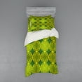 thumbnail image 2 of Ambesonne Modern Bedding Set 4 Pcs, Vivid Flower of Life, Queen, Yellow Hunter Green, 2 of 3