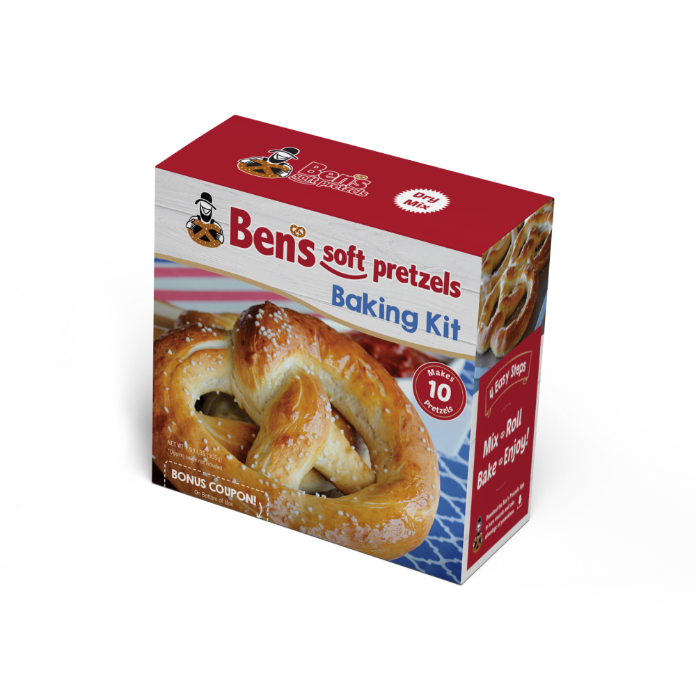 Ben's Soft Pretzels Bake at Home Kit2 Pack Bake Up to 24 Soft Pretzels
