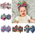 thumbnail image 1 of Meidiya Baby Bow Wide Turban Headbands Girls Big Hair Bows Head Wraps Newborn Infants Toddlers Hairbands, 1 of 8