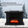 thumbnail image 3 of Fireplace Heater,Space Heater Fireplace 1000W LED Temperature Display PTC Fast Heating Portable for Home Bedroom Desk, 3 of 8