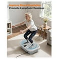 thumbnail image 6 of Vibration Plate Exercise Machine, 400 LBS Capacity Vibration Plate for Lymphatic Drainage, Max Space for Whole-Body Workout & Relaxation at Home, 6 of 8