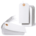 thumbnail image 2 of 125 Pcs Hang Tags with Reinforced Eyelet and Wire, Pre-Attached Wire Cardboard for Labeling Price 4 3/4 X 2 3/8 Inch, 2 of 8