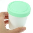thumbnail image 2 of EIGTHTAIL 4 Pcs Ice Cream Cup Dessert Cups Freezer Silicone with Lid Container Condiment Containers Freezing Yogurt Round, 2 of 6