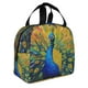 thumbnail image 2 of Easygdp Peacocks Bolsa Térmica Premium - Tela Oxford Impermeable, Gran Capacidad, Bolsillo Frontal, Unisex para Trabajo, Escuela, Actividades al Aire Libre y Picnics, 2 of 8