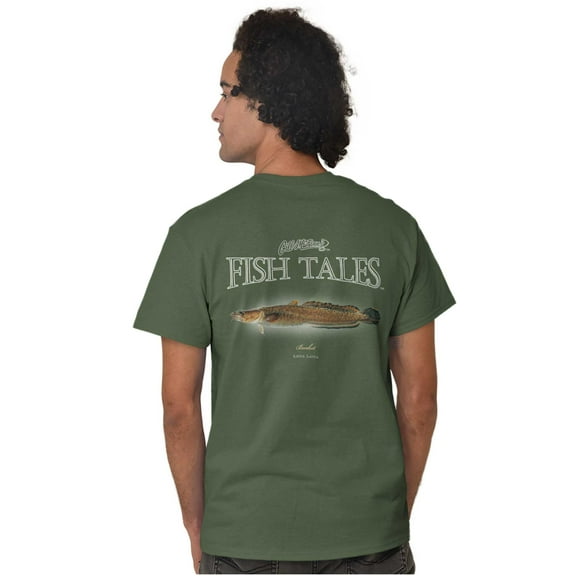 Gill McFinn Burbot Sea Fishing Fish Plus Size Crewneck Graphic Tee Shirt Brisco Brands 2X